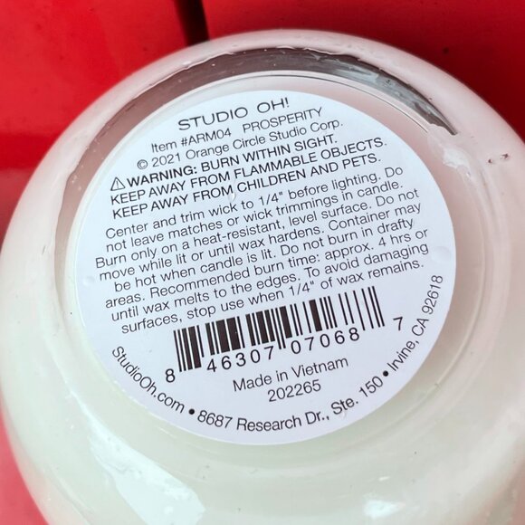 Studio Oh! Scented Candle Set of 2 Aromatherapy – Prosperity & Creativity - Picture 3 of 6